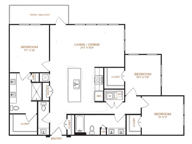 Unit 1-149 1-449 floor plan
